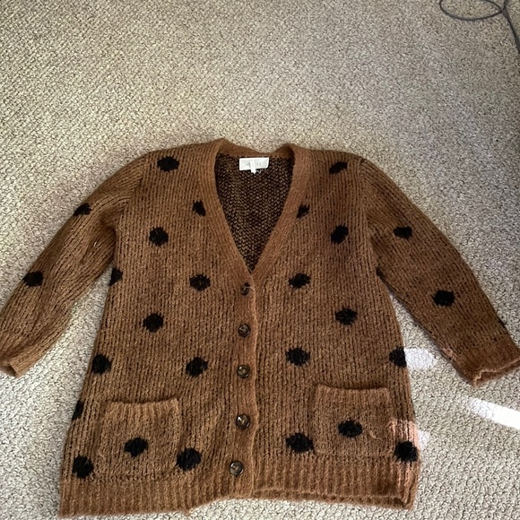 “The Great” polkadot Alpaca cardigan - Picture 1 of 2